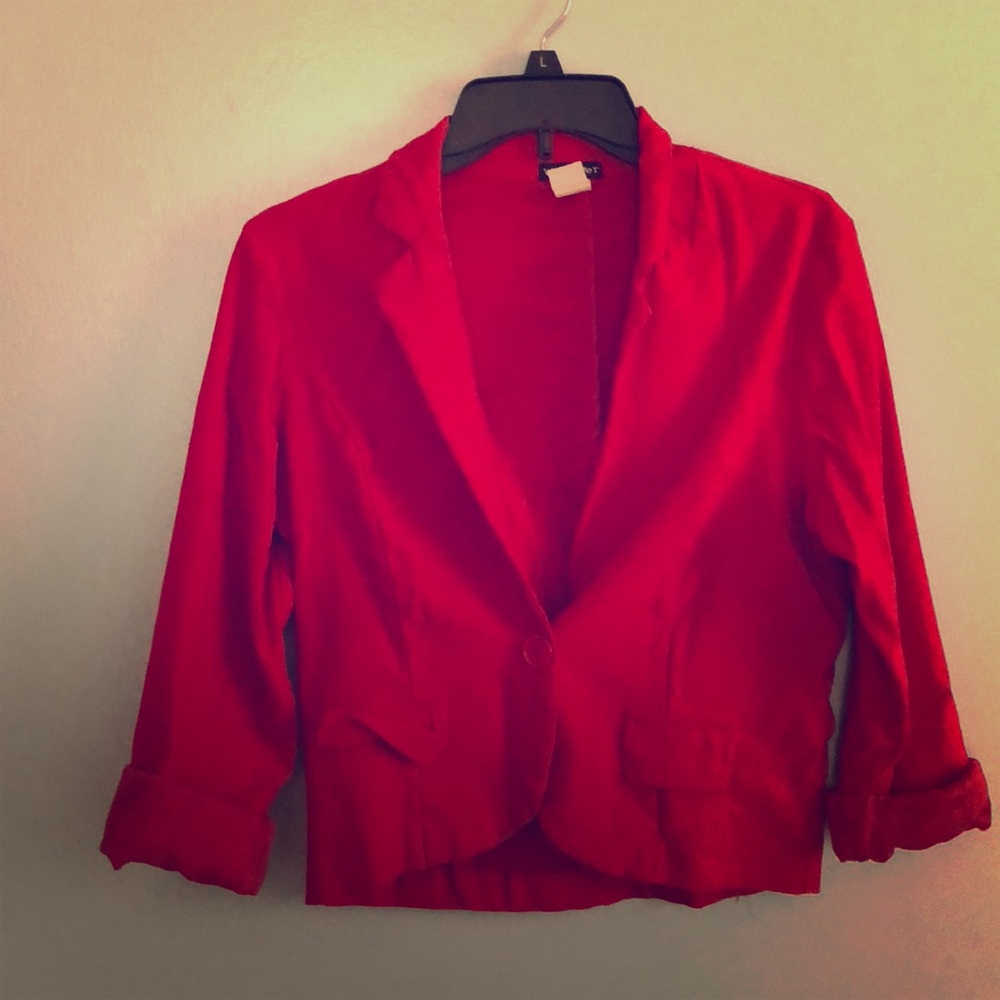 Juniors Red Blazer, Size XL